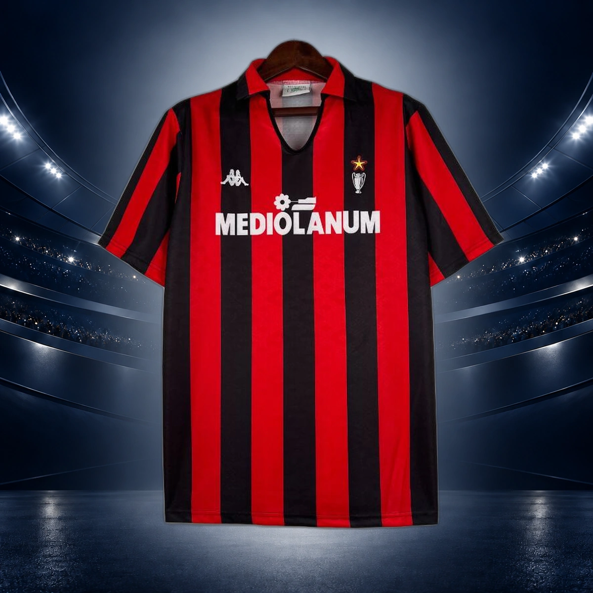 Camiseta Retro AC Milan Primera Equipación 1989/90