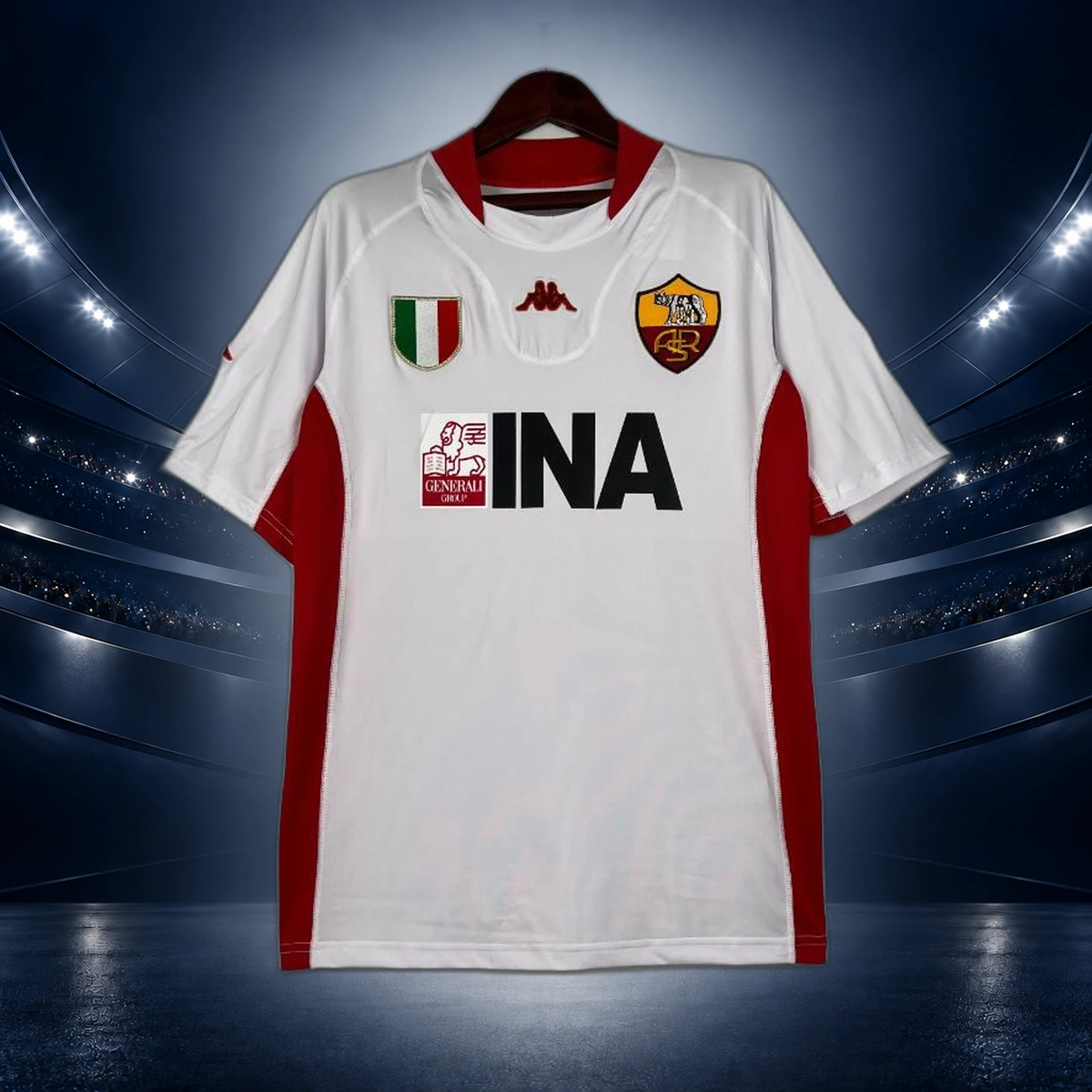 Camiseta Retro AS Roma Segunda Equipación 2001/02