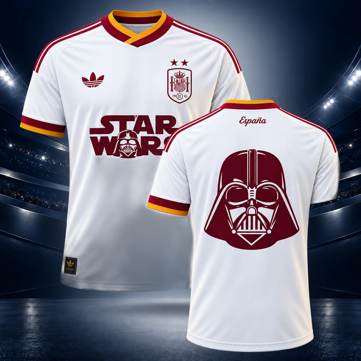 Camiseta de España versión Darth Vader