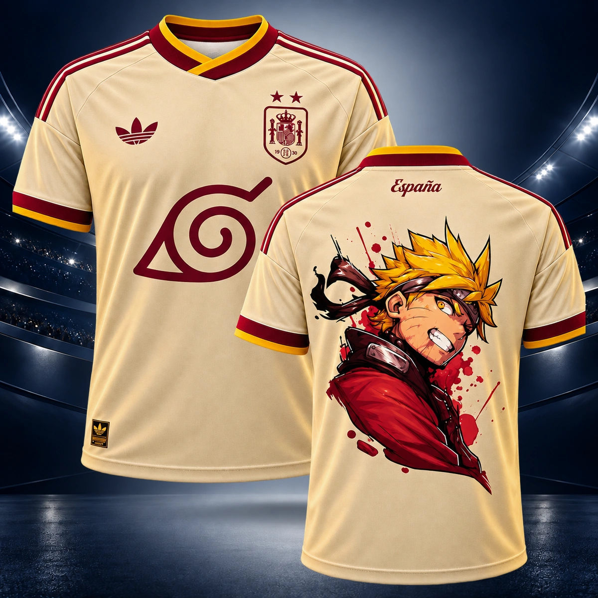 Camiseta de España versión Naruto